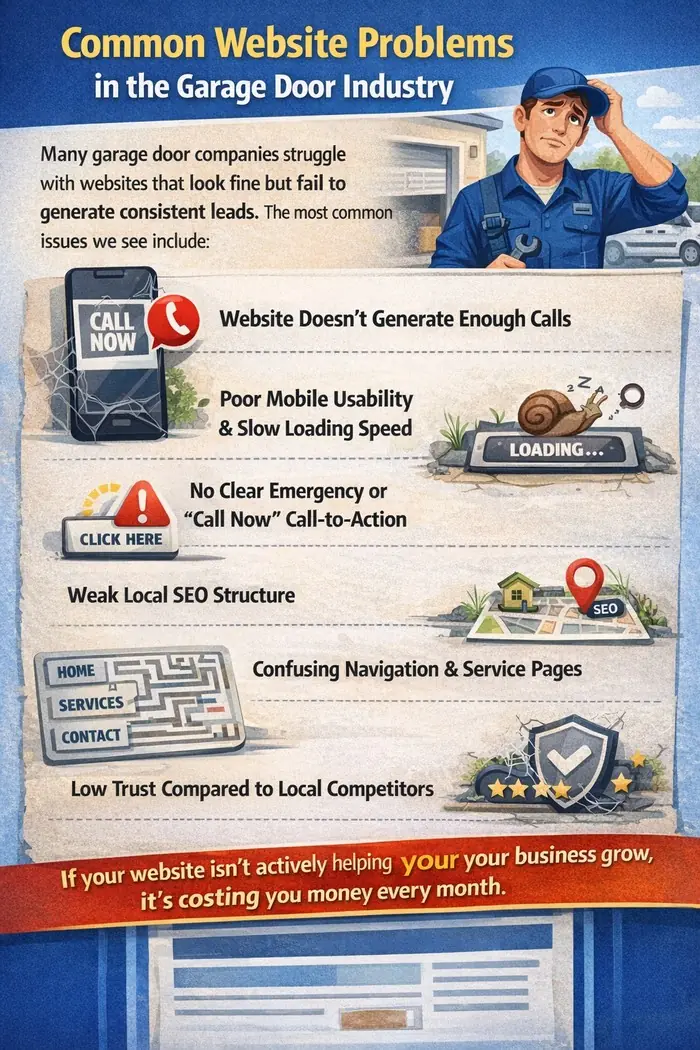 Common Website Problems in the Garage Door Industry