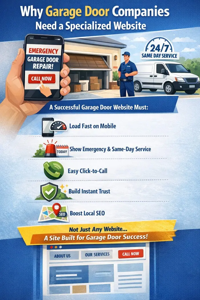 A high-performing garage door website