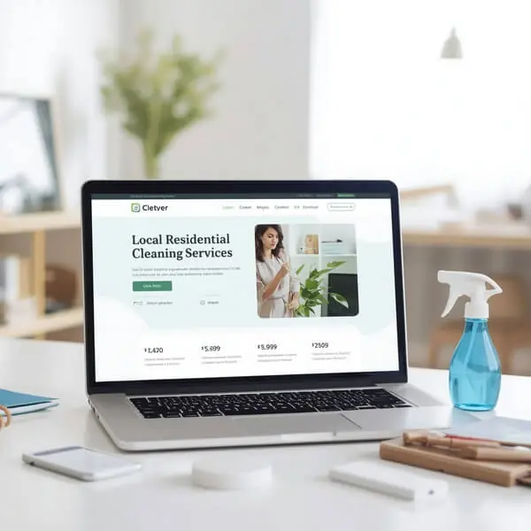 cleaning service website development