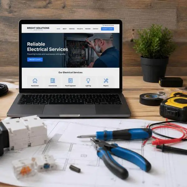 electrical contractor website design