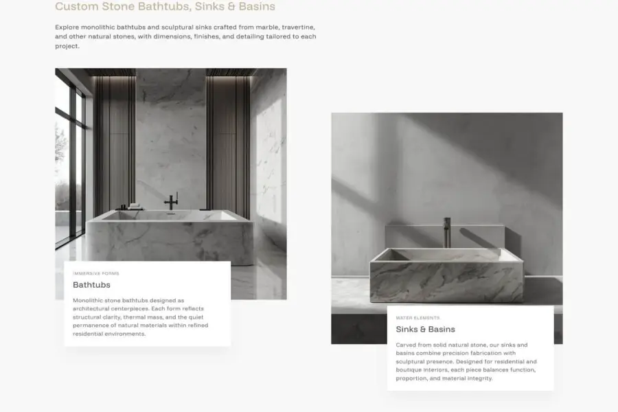 Web Design - Hubway Stone Custom