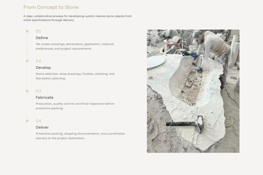 Web Design - Hubway Stone Custom
