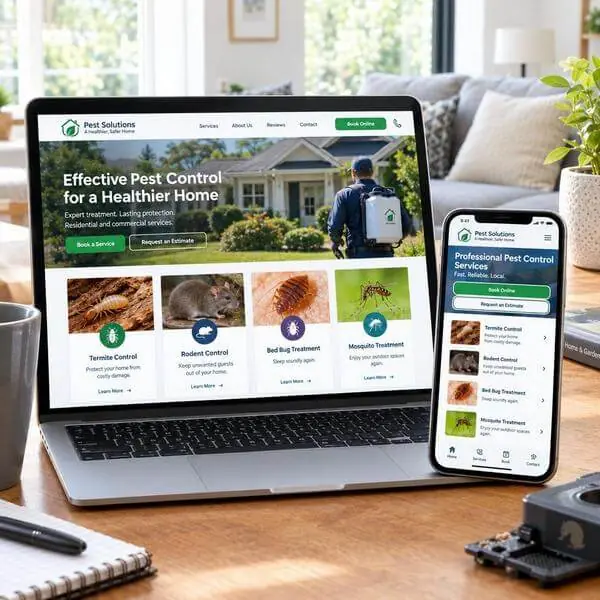Pest Control Website Design in USA